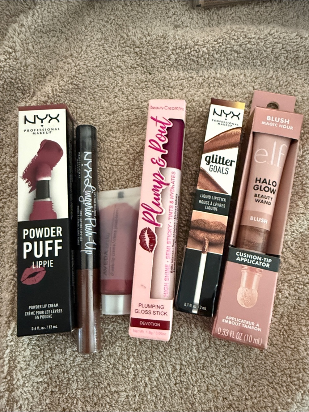 NYX Powder Puff Lippie & Liquid Lip Duo - Pink, Berry, Rose